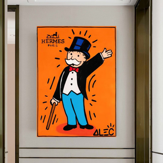 Mr Monopoly Canvas Wall Art Hermes – Luxury Home Decor-Wall Posters