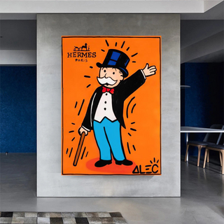 Mr Monopoly Canvas Wall Art Hermes – Luxury Home Decor-Wall Posters