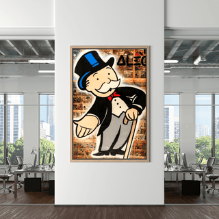 Mr Monopoly Canvas Wall Art: Money Magician Exclusive-Canvas Wall Art