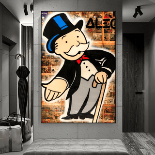 Mr Monopoly Canvas Wall Art: Money Magician Exclusive-Canvas Wall Art