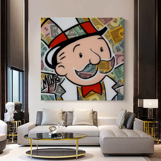 Mr Monopoly Canvas Wall Art - Premium Home Decor-Wall Posters