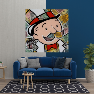 Mr Monopoly Canvas Wall Art - Premium Home Decor-Wall Posters