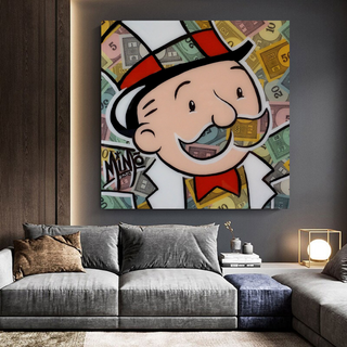 Mr Monopoly Canvas Wall Art - Premium Home Decor-Wall Posters