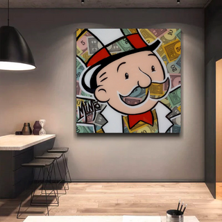Mr Monopoly Canvas Wall Art - Premium Home Decor-Wall Posters