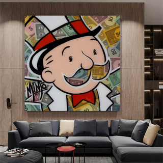 Mr Monopoly Canvas Wall Art - Premium Home Decor-Wall Posters