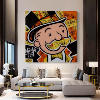Mr Monopoly Canvas Wall Art – Premium and Eye-catching Décor-Wall Posters