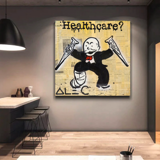 Mr Monopoly Canvas Wall Art: Transformative Healthcare-Canvas Wall Art