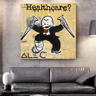 Mr Monopoly Canvas Wall Art: Transformative Healthcare-Canvas Wall Art