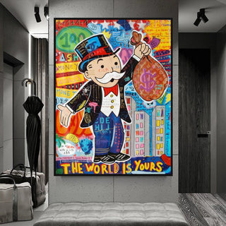 Mr Monopoly World is Yours Wall Art-Wall Posters