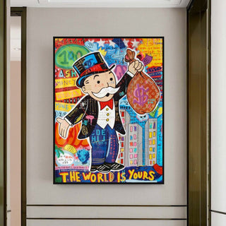 Mr Monopoly World is Yours Wall Art-Wall Posters