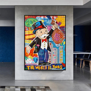 Mr Monopoly World is Yours Wall Art-Wall Posters