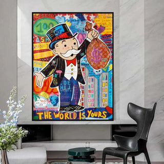 Mr Monopoly World is Yours Wall Art-Wall Posters