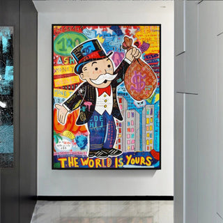 Mr Monopoly World is Yours Wall Art-Wall Posters