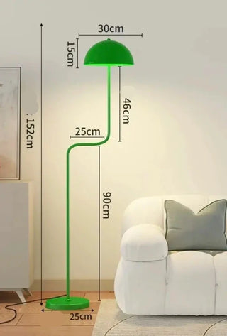 Mung Bean Sprouts Floor-Standing Lamp – Polished Chrome Finish-Lamps