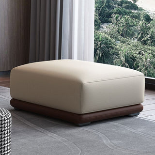 GraffitiWallArt-Nappa Leather Minimalist Footrest Ottoman – Modern Design in Multiple Sizes