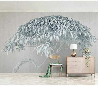 Nature-Inspired Willow Tree 3D Wallpaper for Stylish Interiors-Trees Wallpaper