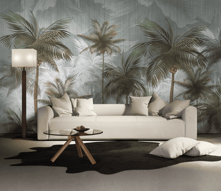Nature Palm Trees Design - Tropical Forest Wallpaper Mural-Trees Wallpaper