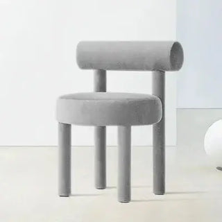 Nordic Chubby Designer Velvet Chair-Chairs & Stools