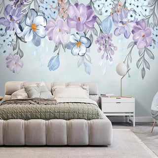 Nordic Flower Wallpaper for Home Wall Decor-Flower & Leaf Wallpaper