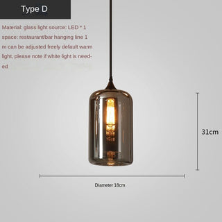 Nordic Glass LED Pendant Lights: Stylish Illumination-Kitchen Island
