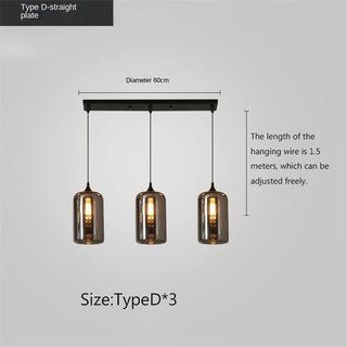 Nordic Glass LED Pendant Lights: Stylish Illumination-Kitchen Island
