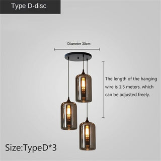 Nordic Glass LED Pendant Lights: Stylish Illumination-Kitchen Island
