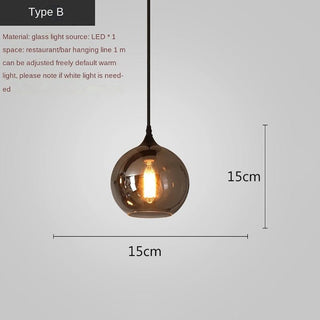 Nordic Glass LED Pendant Lights: Stylish Illumination-Kitchen Island