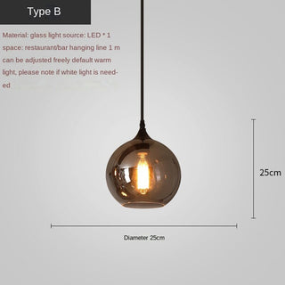 Nordic Glass LED Pendant Lights: Stylish Illumination-Kitchen Island