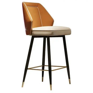Nordic Gourtas Leather Bar Chair Stool-Bar Stools