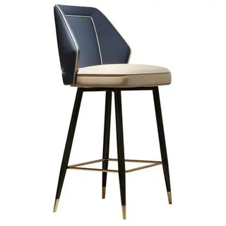 Nordic Gourtas Leather Bar Chair Stool-Bar Stools
