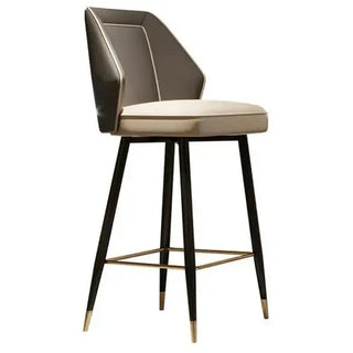 Nordic Gourtas Leather Bar Chair Stool-Bar Stools