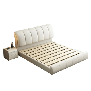 Nordic Royal High End Twin Leather Bed Frame-Bed Frame