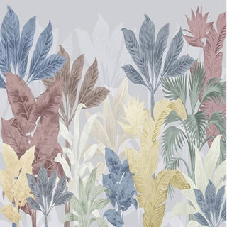 Nordic Tropical Plants Leaf Wallpaper Mural-Flower & Leaf Wallpaper