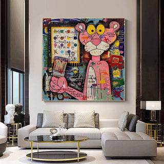 Nostalgic Pink Panther Poster - Fun Cartoon Print-Pink Panther Art