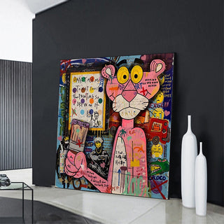 Nostalgic Pink Panther Poster - Fun Cartoon Print-Pink Panther Art