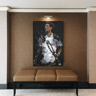 Novak Djokovic Tennis Legend Sports Canvas Wall Art-Tennis Wall Art
