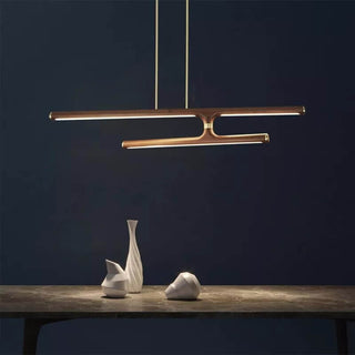 Oak Wood Kitchen Island LED Light Bar-Kitchen Island