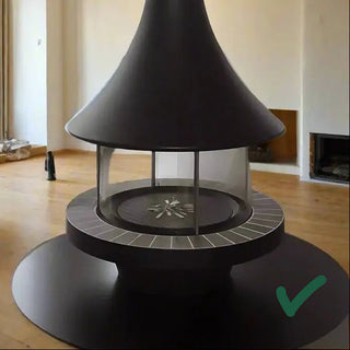 Panoramic Fireplace Base Plate - Addon