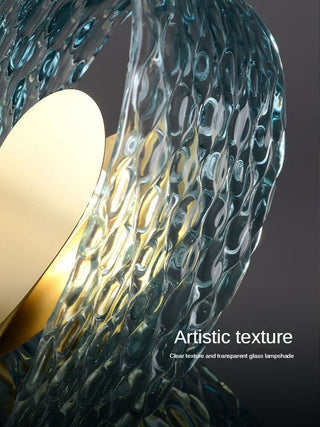 Peacock Blue Glass Chandelier: Stunning Lighting Fixtures-Chandeliers