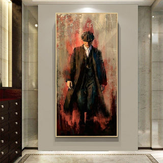 Peaky Blinders Drama Tommy Shelby Canvas Wall Art-GodFather Art