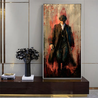 Peaky Blinders Drama Tommy Shelby Canvas Wall Art-GodFather Art