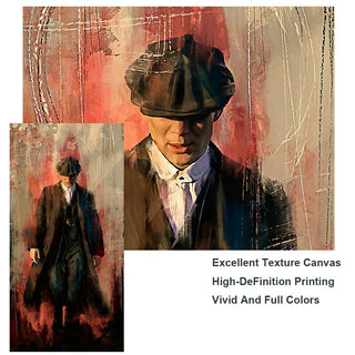 Peaky Blinders Drama Tommy Shelby Canvas Wall Art-GodFather Art