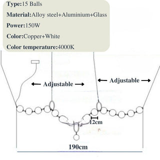 Pearl Globe Chandelier: Exquisite Lighting Fixture-Chandeliers
