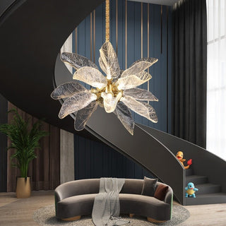 Petals Nest Crystal Chandelier: Stunning Home Lighting-Chandeliers