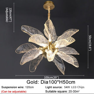 Petals Nest Crystal Chandelier: Stunning Home Lighting-Chandeliers
