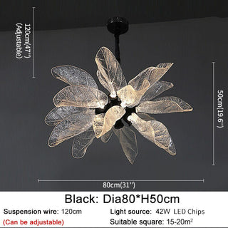 Petals Nest Crystal Chandelier: Stunning Home Lighting-Chandeliers