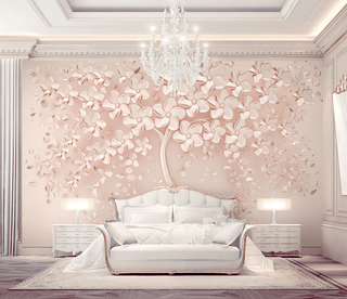Pink 3D Tree large Wallpaper Murals – Exclusive Collection-Trees Wallpaper