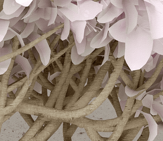 Pink Flowers Design Theme - 3D Tree Wallpaper Murals-Trees Wallpaper