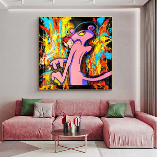 Pink Panther Poster - Nostalgic Cartoon Charm-Pink Panther Art