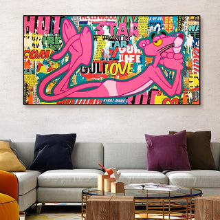 Playful and Stylish - Pink Panther Poster Art-Pink Panther Art